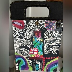 Desigual- Hand Bag- Different Designs on each side.Very Stylish.